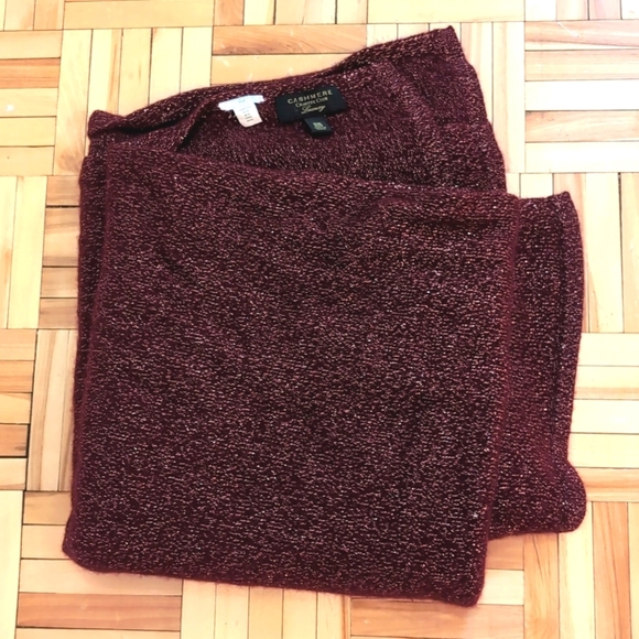 Cashmere blend Charter Club oversized wrap scarf - Picture 1 of 6